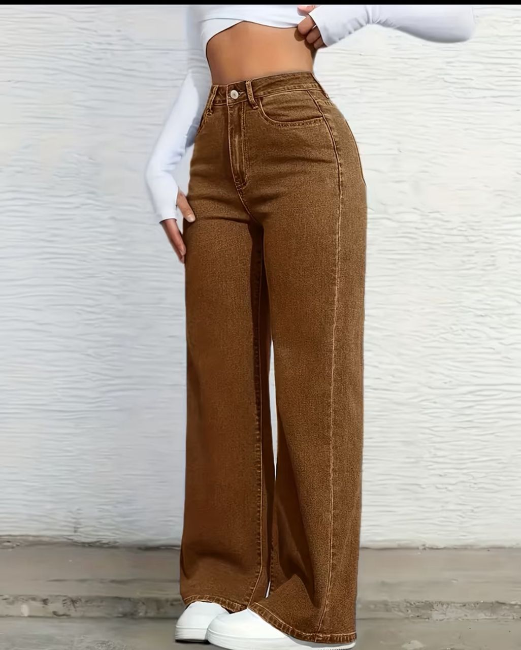Women's high waist wide leg jeans