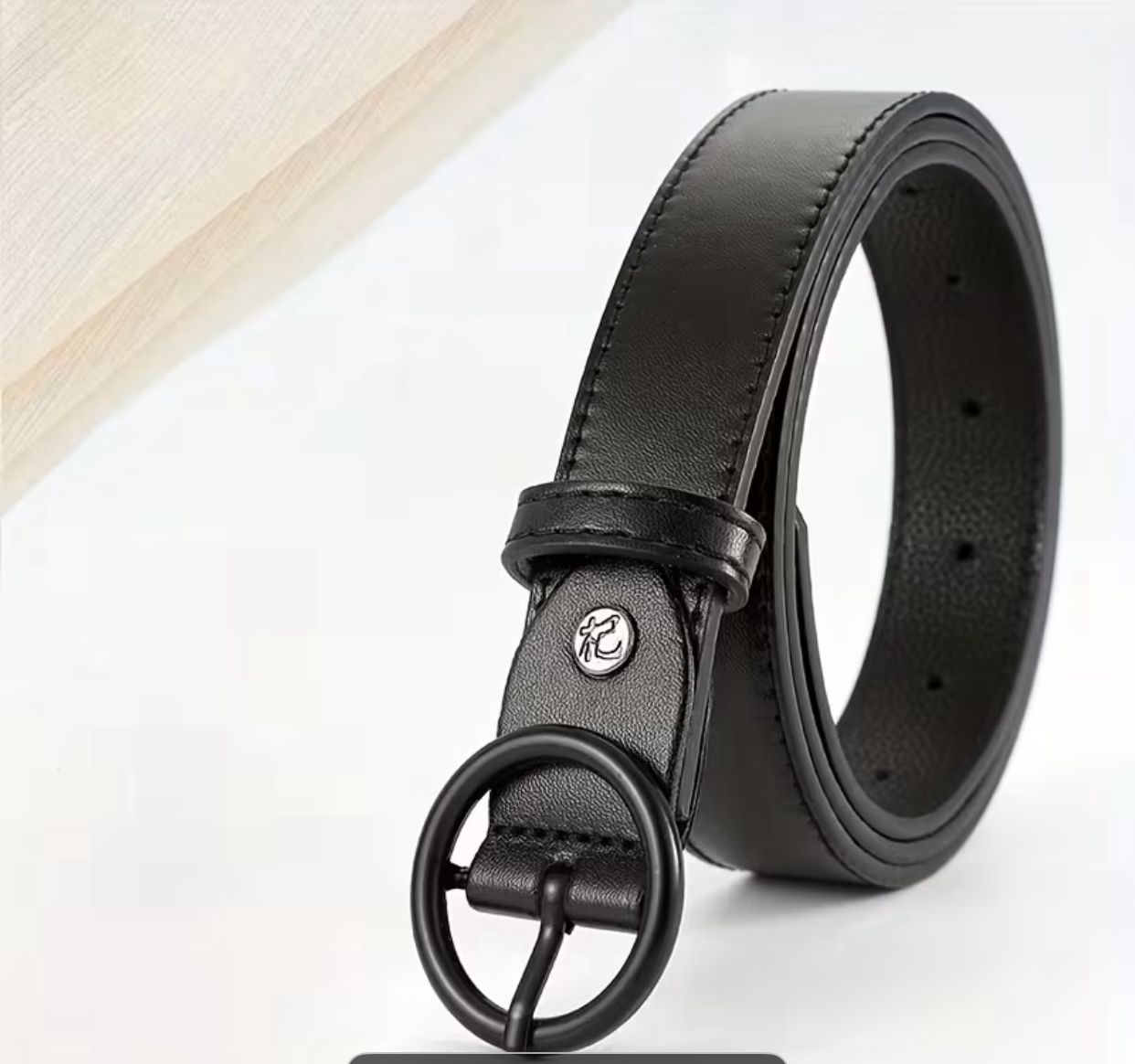 1 Pc Plus Size Women's Black Belt