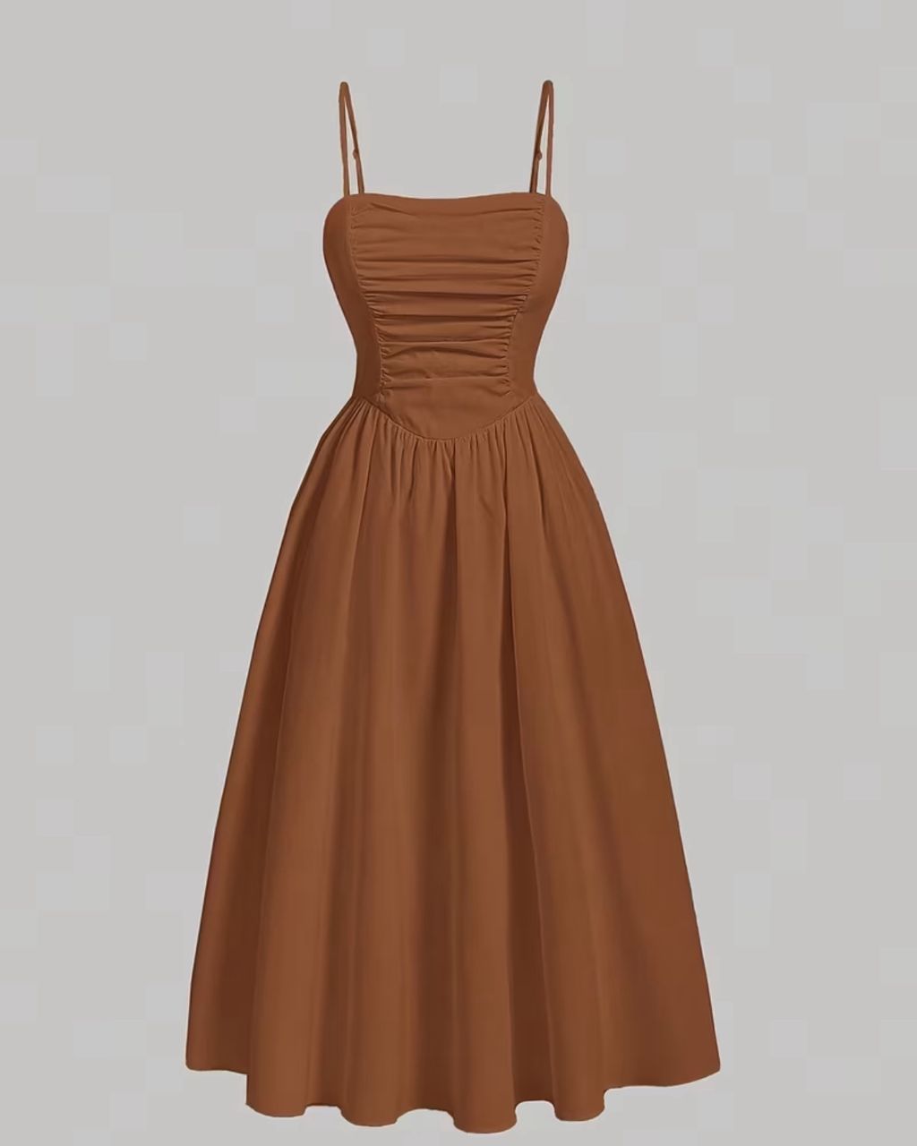 Solid color strapless Dress, Back-tie wrap Dress