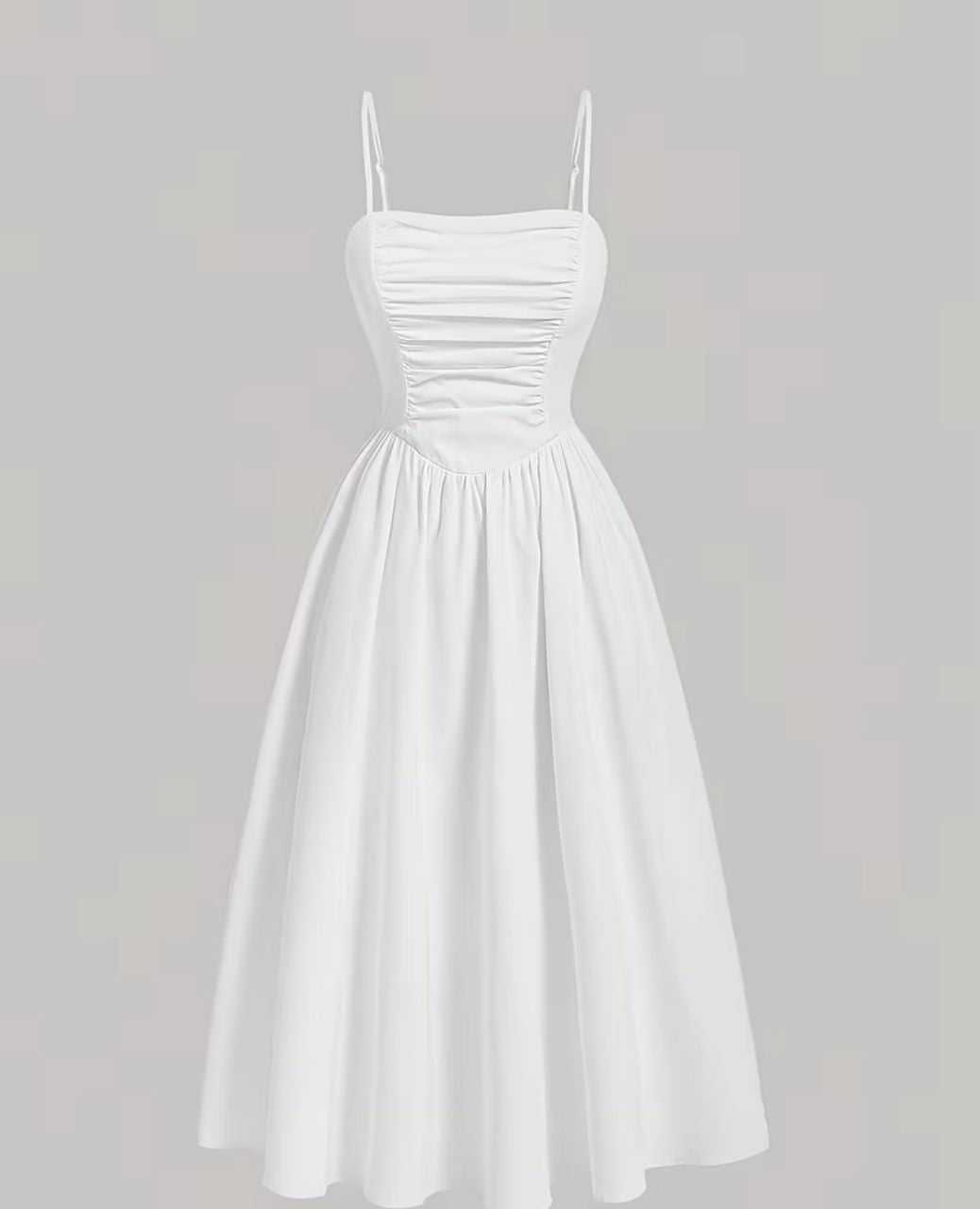 Solid color strapless Dress, Back-tie wrap Dress