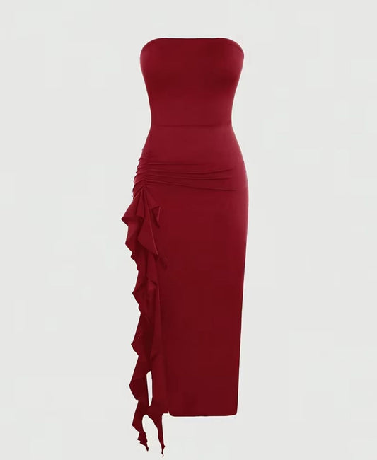 Elegant women's dress, sexy off shoulder bodycon maxi dress, long dress