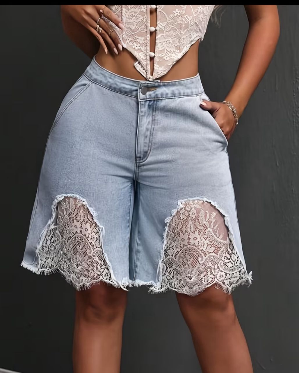 Ladies denim shorts