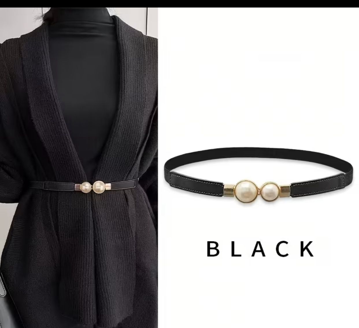 High-end Dress Waist Cinching Elastic Belt