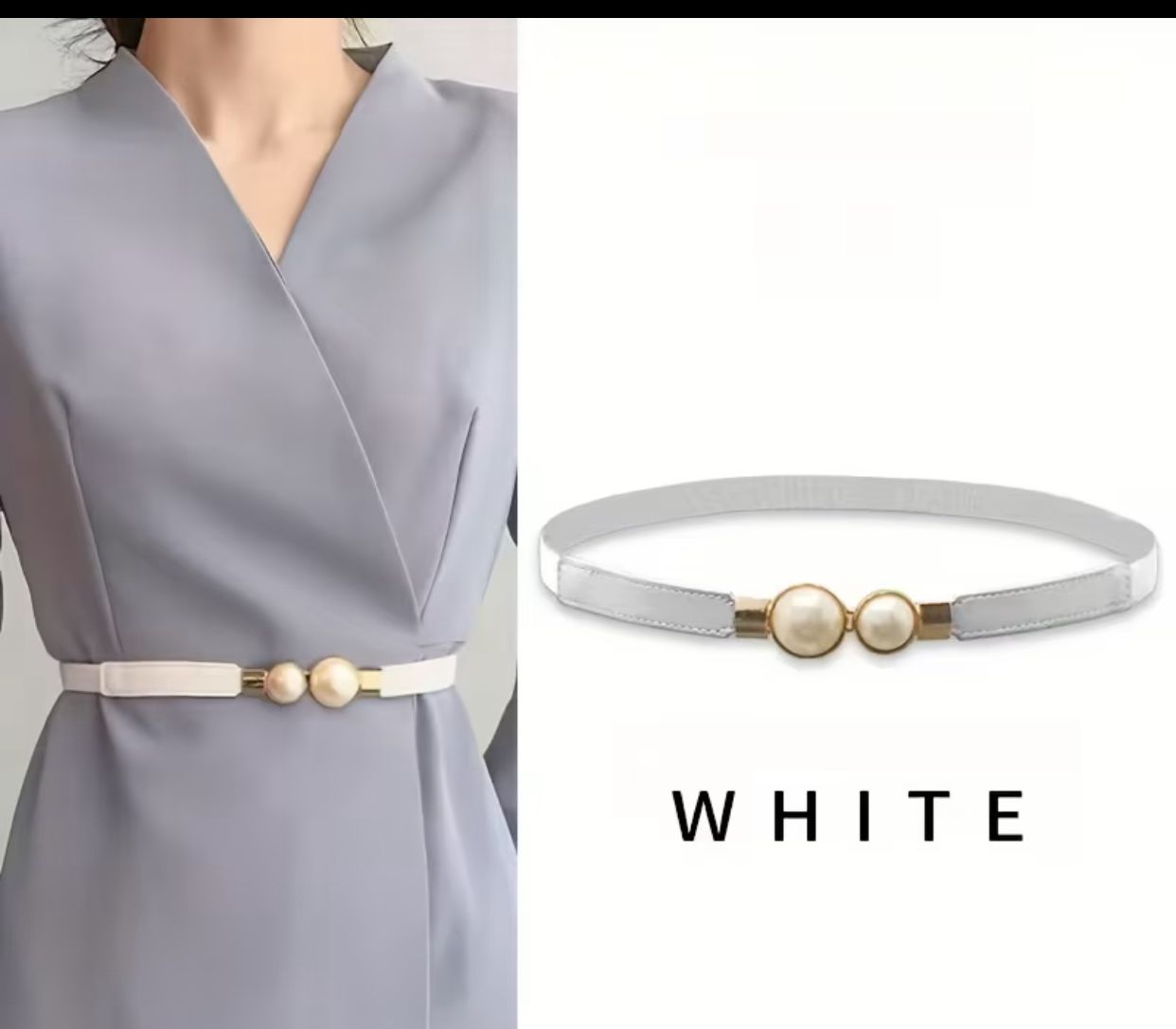 High-end Dress Waist Cinching Elastic Belt