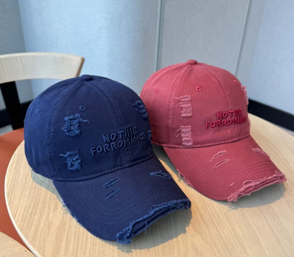 New Ripped Washed Baseball Cap