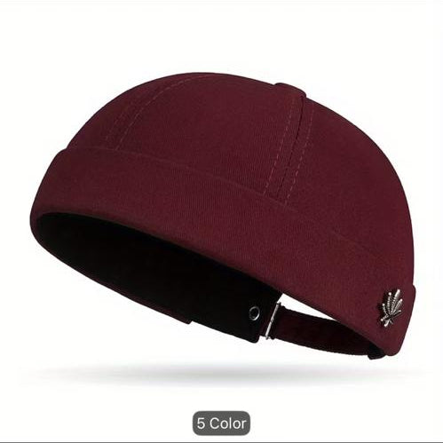 Four Seasons New Maple Leaf Metal Logo Brimless Tang Cap For Men and Women