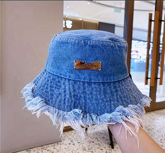 Raw Hem Bucket Hat