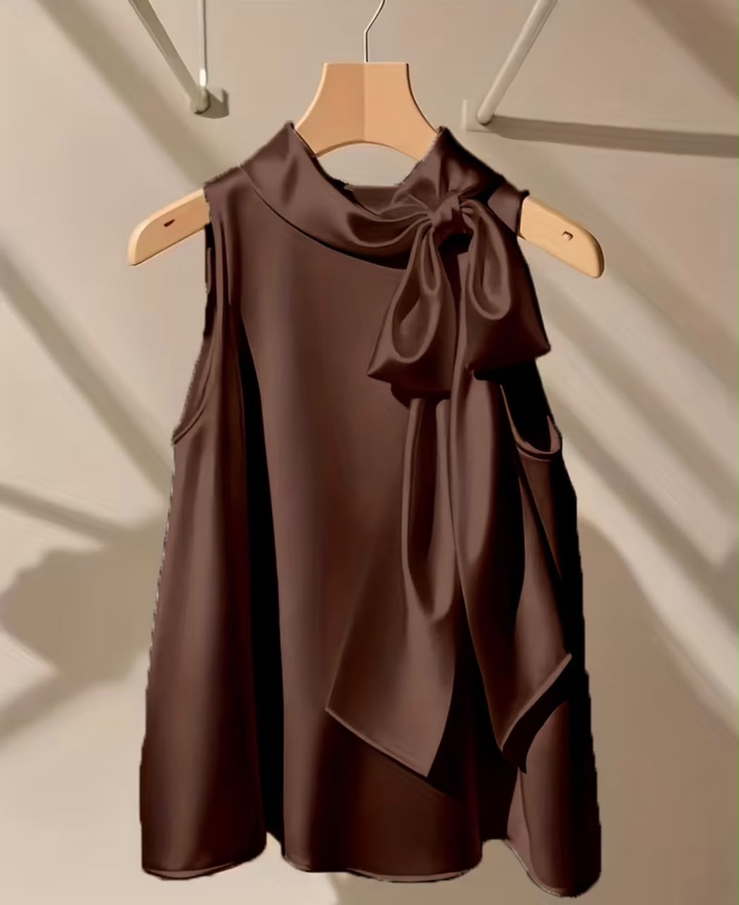 Women's Elegant Bowknot Sleeveless Blouse