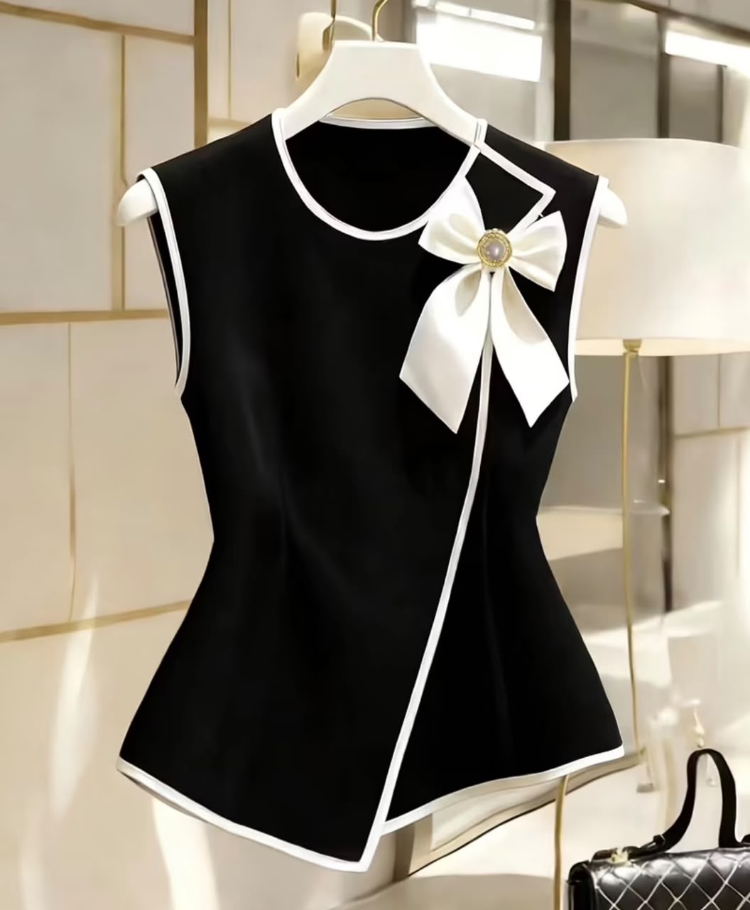Plus Size Round Neck Sleeveless Blouse
